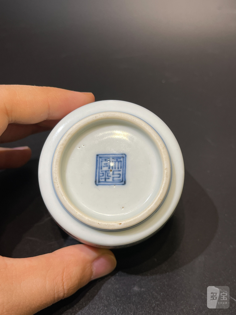 明末清初 青花五彩高士图琴炉 - 图9